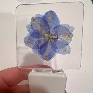 Blue Floral Night Light